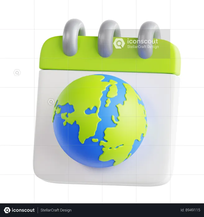 Dia da Terra  3D Icon