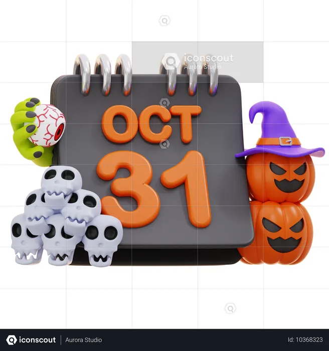 Día de Halloween  3D Icon