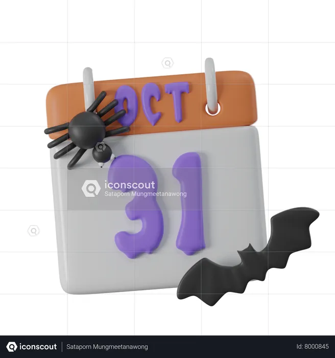 Día de Halloween  3D Icon