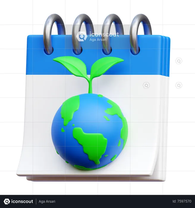 Día de la Tierra  3D Icon