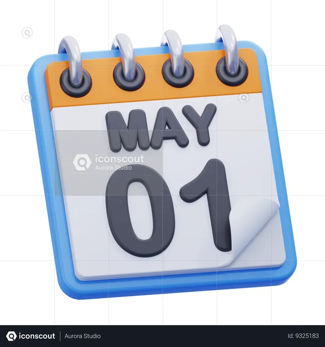 May Day  3D Icon