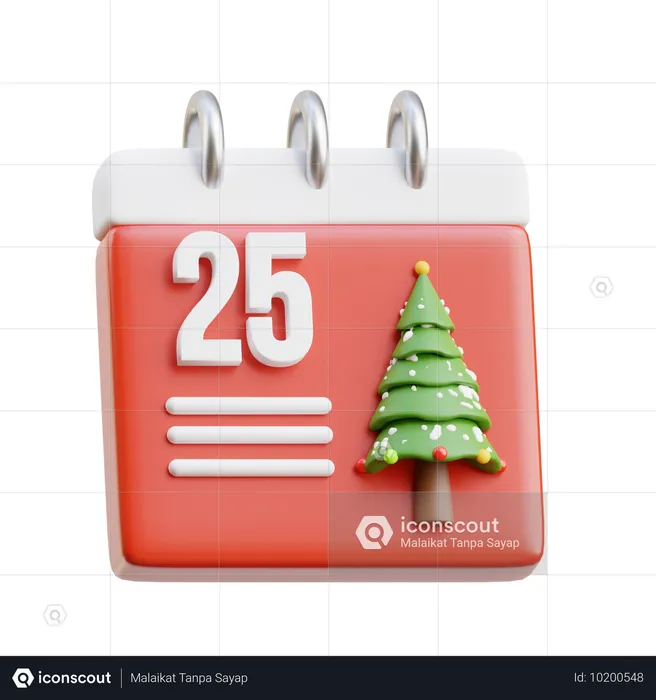 Dia de Natal  3D Icon