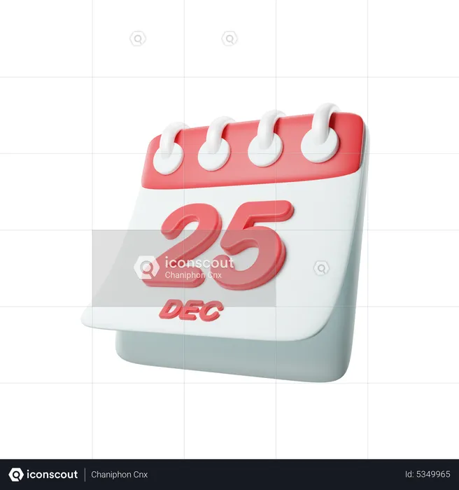 Dia de Natal  3D Icon