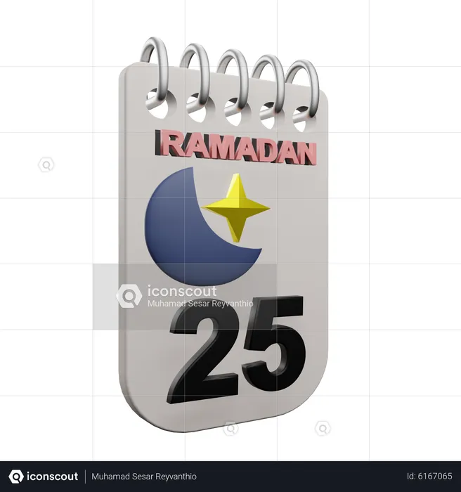 Día 25 del ramadán  3D Icon