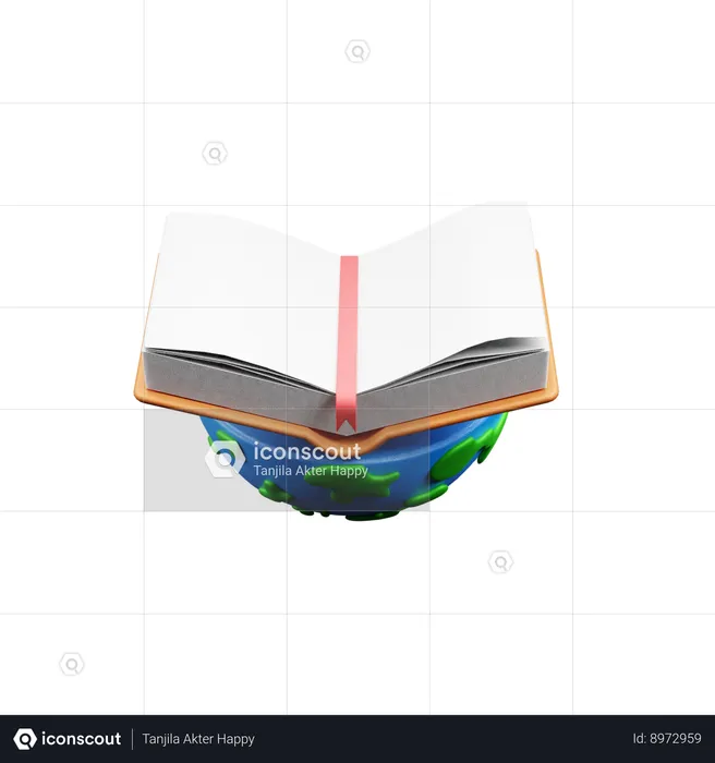 Día del libro  3D Icon