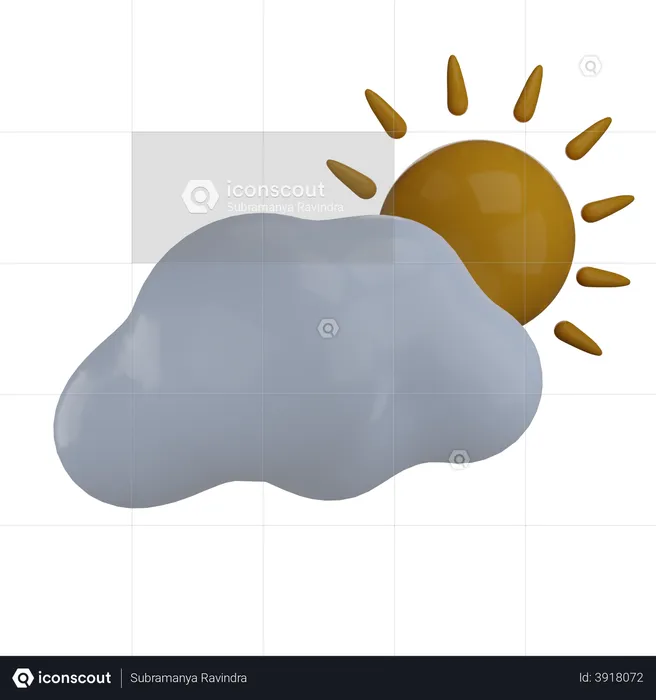 Dia ensolarado  3D Illustration