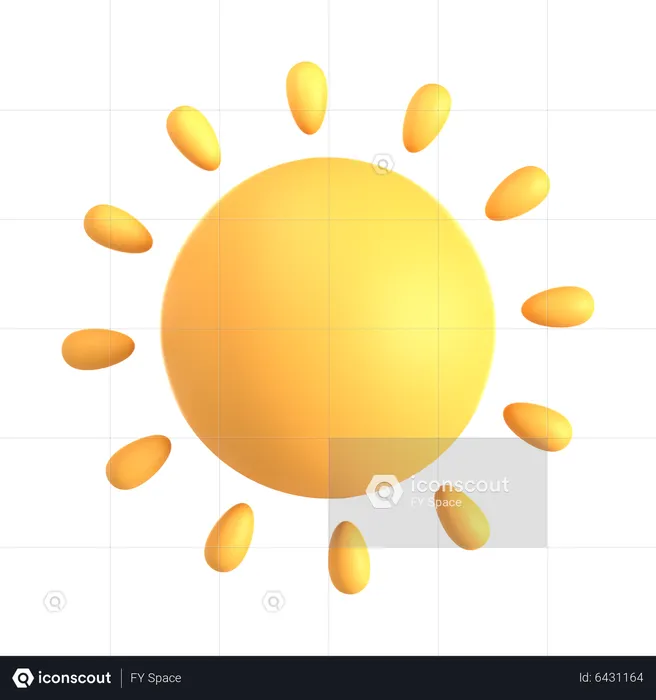 Dia ensolarado  3D Icon