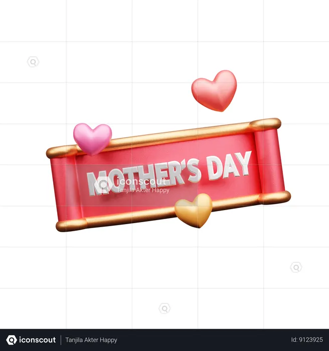 Dia internacional de las madres  3D Icon