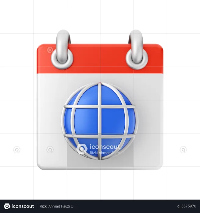 Dia Mundial da Terra  3D Icon