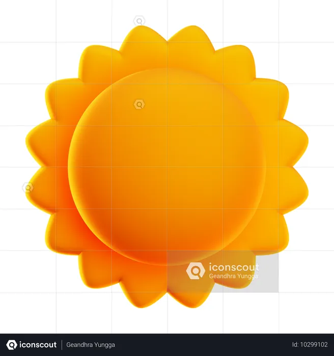 Día soleado  3D Icon