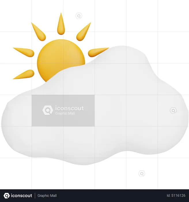 Día soleado  3D Icon