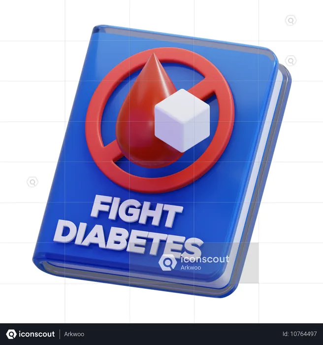 Diabetes book  3D Icon