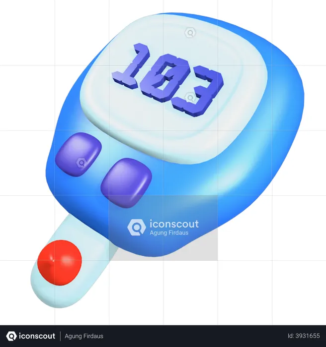 Diabetes Test  3D Illustration