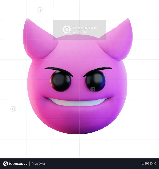 Emoji do diabo Emoji 3D Icon