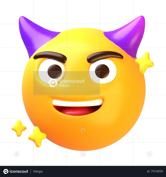 Emoji do diabo Emoji 3D Icon