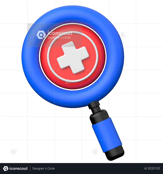 Diagnosis search  3D Icon