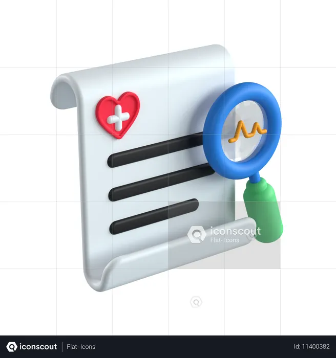 Diagnóstico  3D Icon