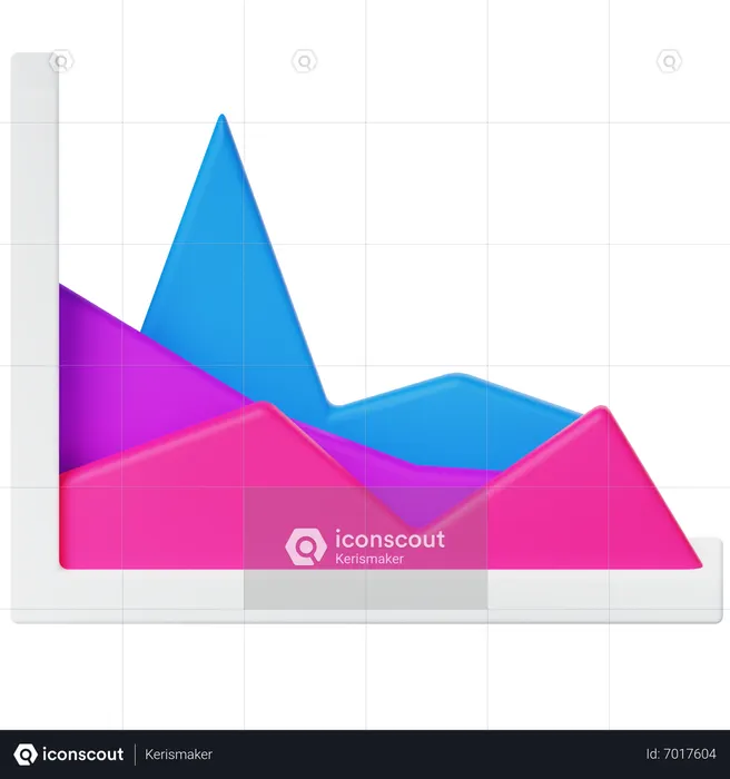 Diagram Area  3D Icon
