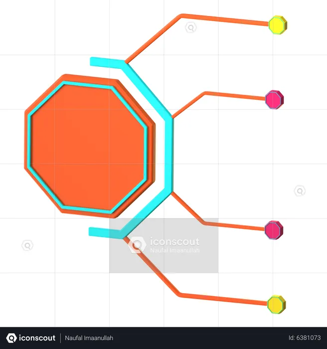 Diagrama  3D Icon