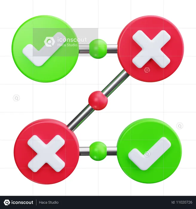 Diagrama de flujo  3D Icon