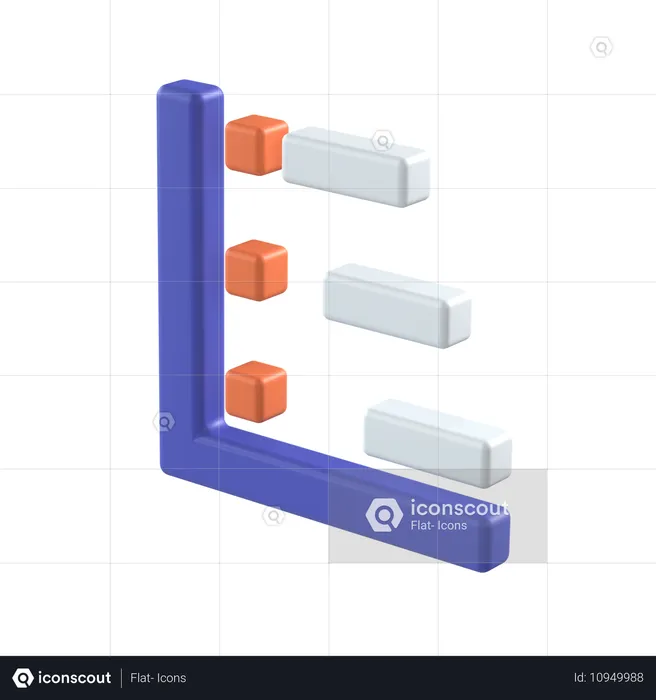 Gráfico de gantt  3D Icon