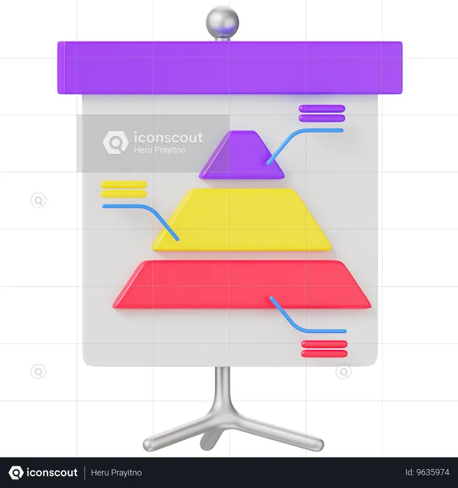 Presentación del diagrama  3D Icon