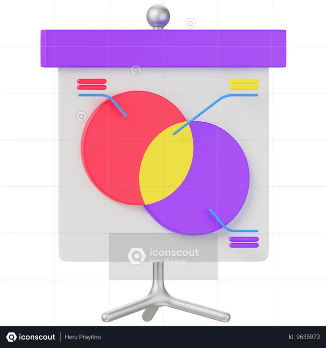 Presentación del diagrama  3D Icon