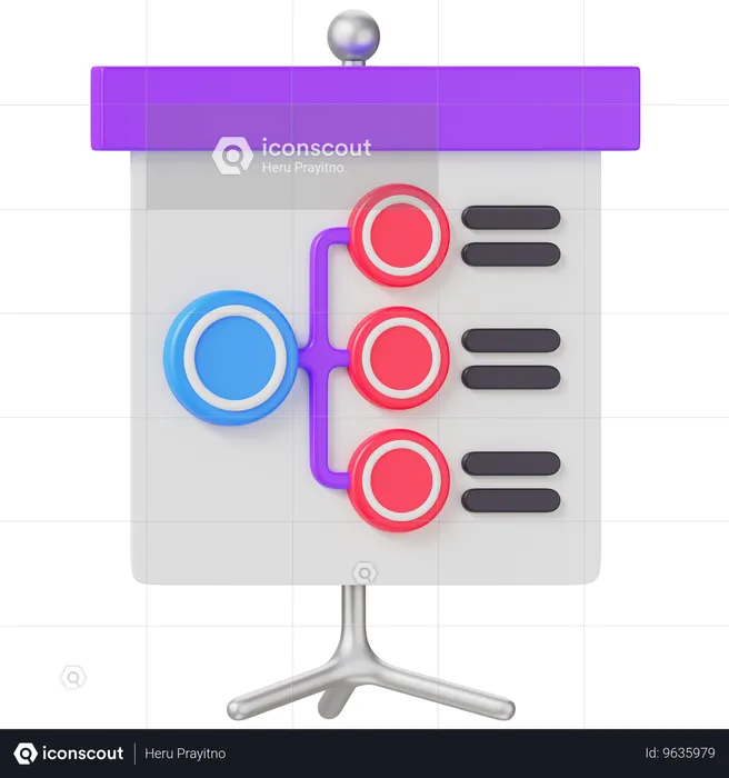 Diagrammdarstellung  3D Icon