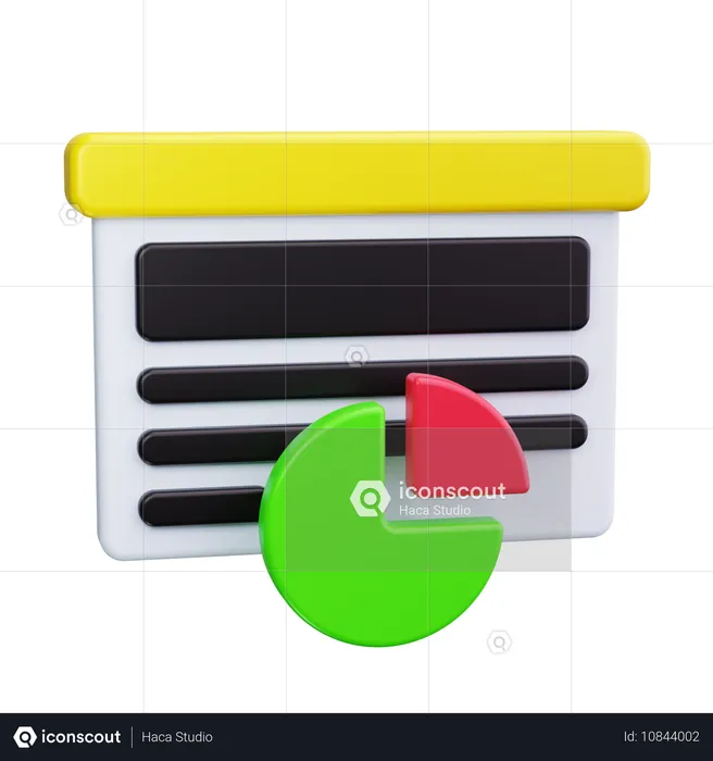 Diagramme circulaire  3D Icon