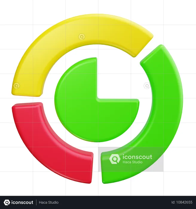 Diagramme circulaire  3D Icon