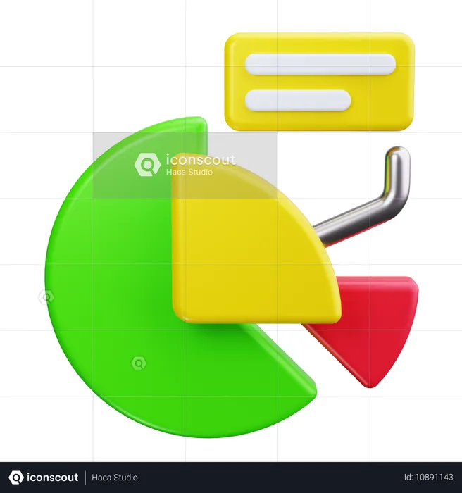 Diagramme circulaire  3D Icon