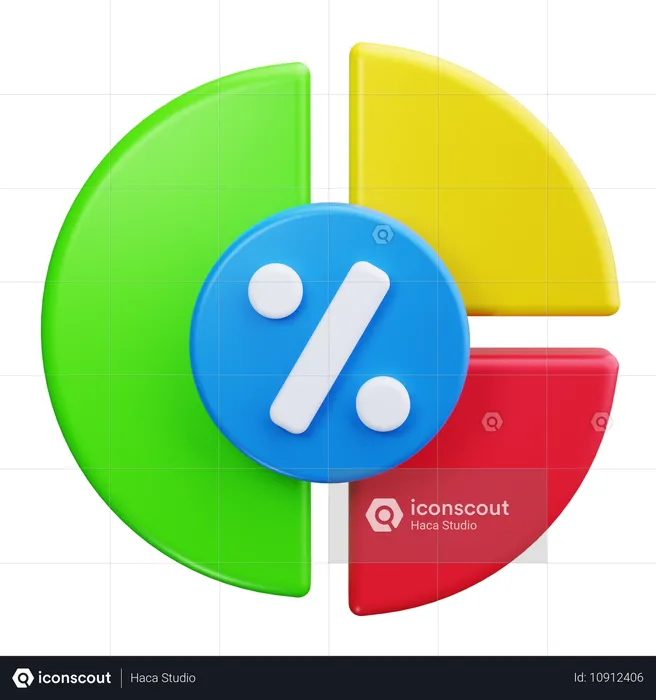 Diagramme circulaire  3D Icon