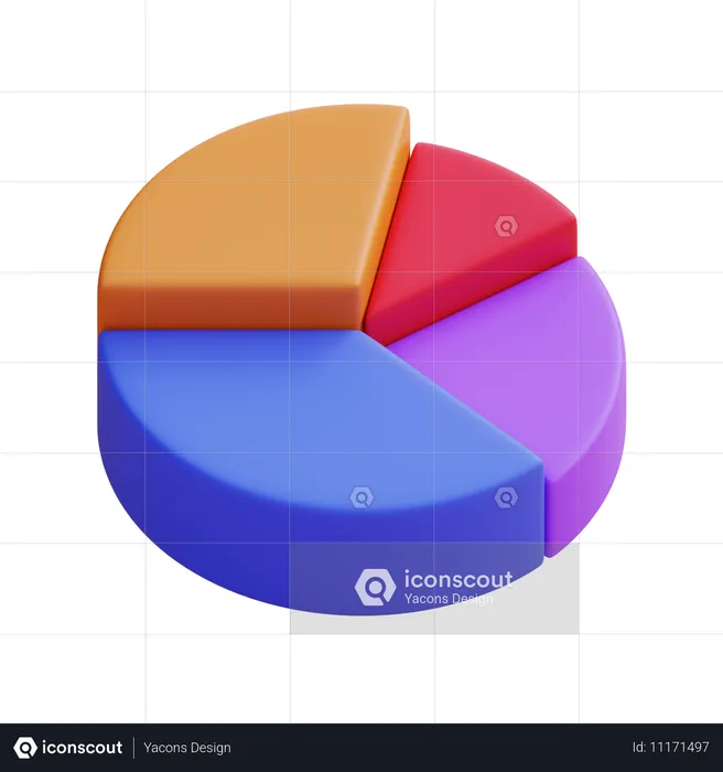 Diagramme circulaire  3D Icon