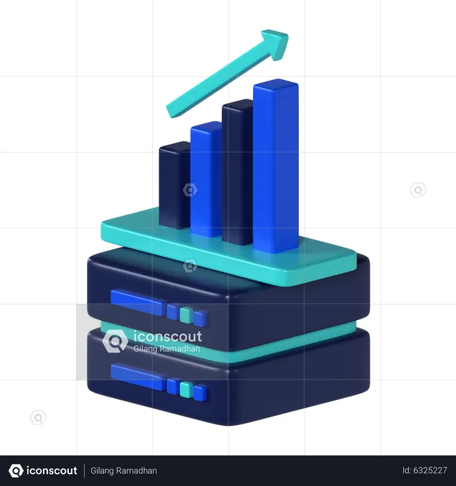 Graphique de données  3D Icon