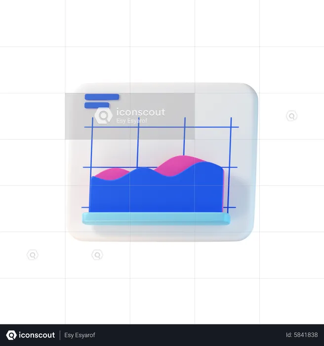 Diagramme de vagues  3D Icon