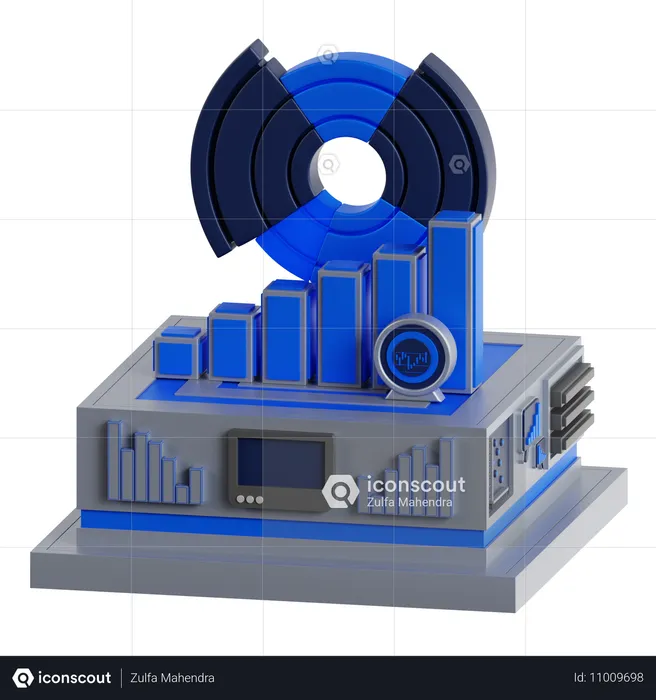 Diagramme d'étape  3D Icon