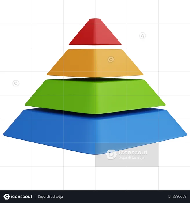 Diagramme pyramidal  3D Icon