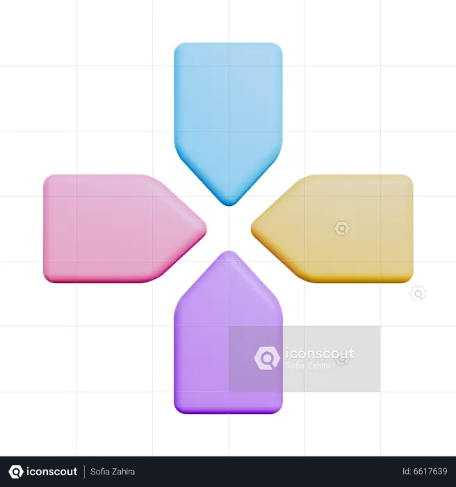 Diagramme statistique  3D Icon