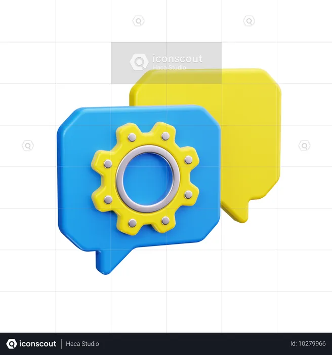 Dialog Box  3D Icon