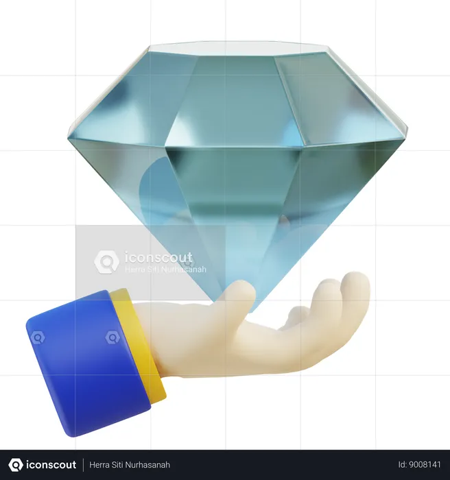 Diamant  3D Icon