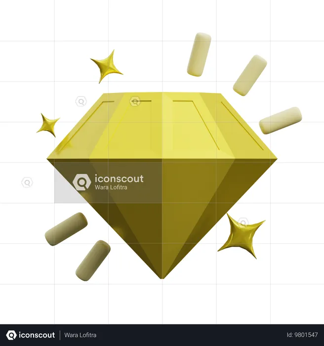 Diamant  3D Icon