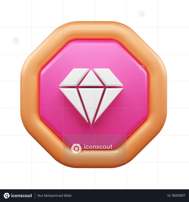 Diamant  3D Icon