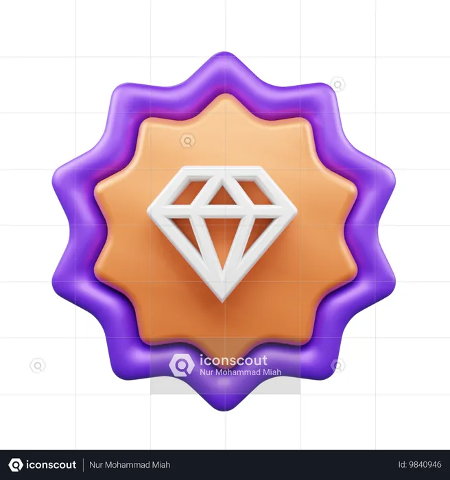 Diamant  3D Icon