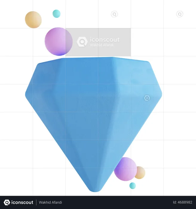 Diamant  3D Illustration