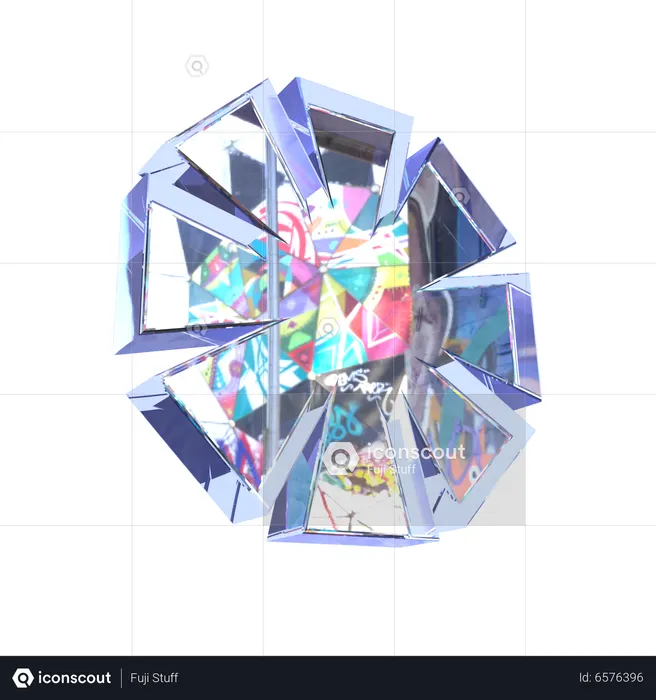 Diamant abstrakt form  3D Icon