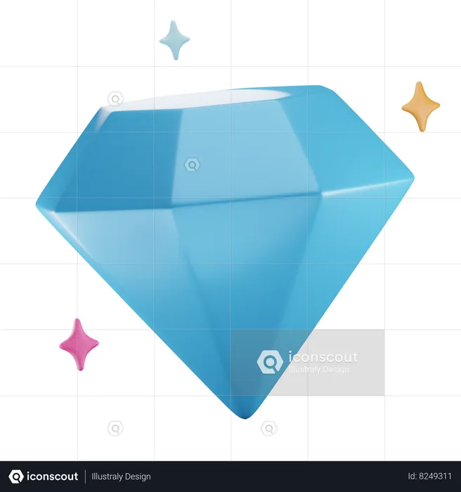 Diamante  3D Icon