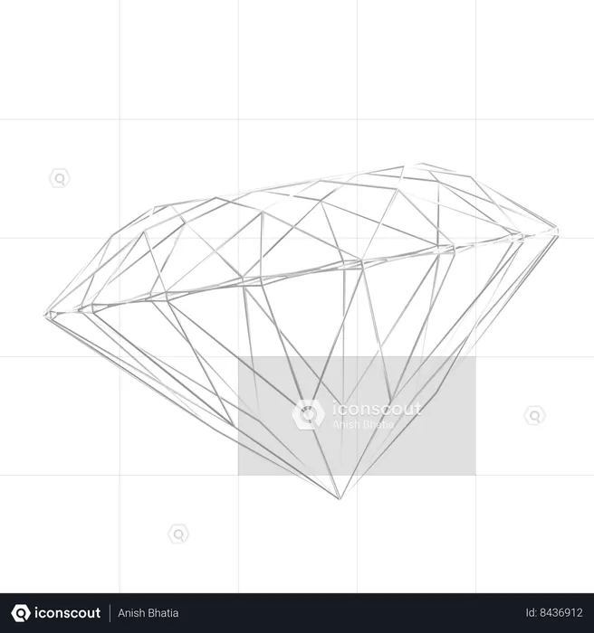 Diamante  3D Icon