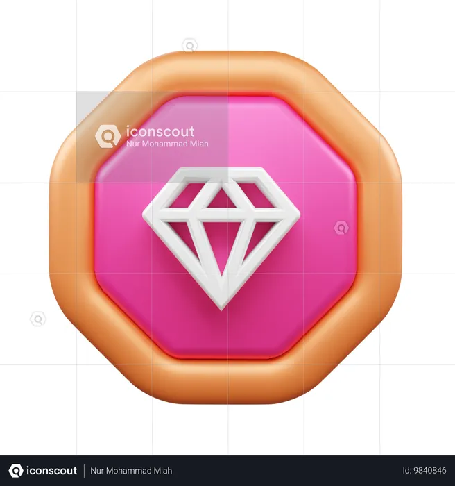 Diamante  3D Icon