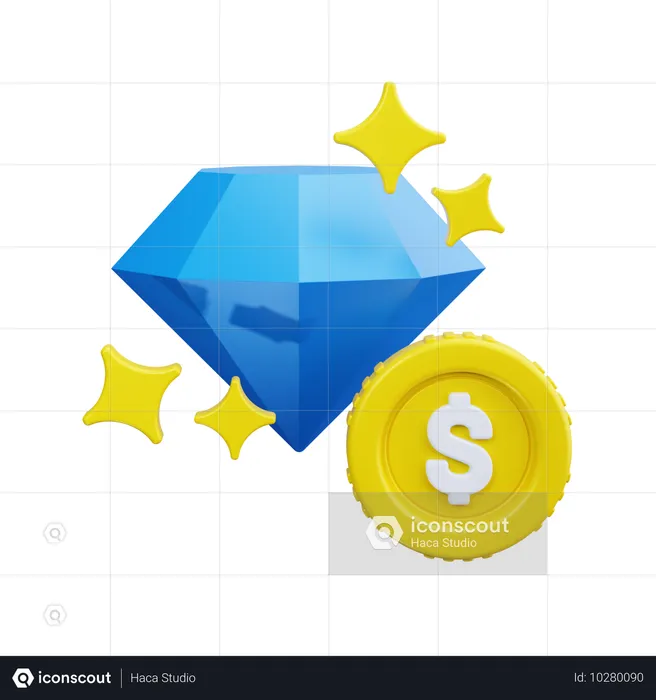 Diamante  3D Icon