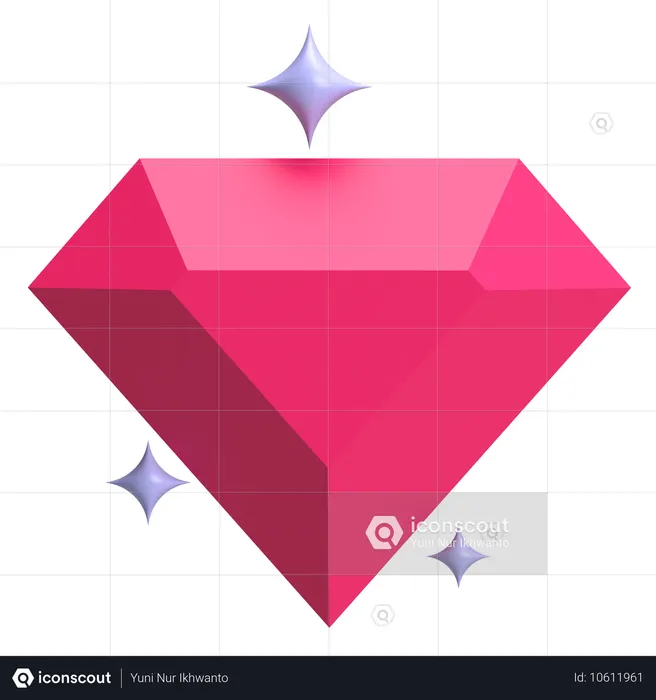 Diamante  3D Icon